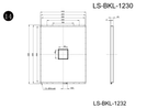 LS-BKL-1232 dimensions (mm)