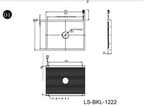 LS-BKL-1222 dimensions (mm)