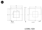 LS-BKL-1224 dimensions (mm)