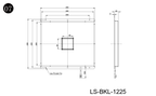 LS-BKL-1225 dimensions (mm)