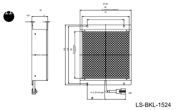 115 x 98 mm non-standard surface lights