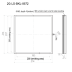 LS-BKL-0672 dimensions (mm)