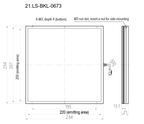 LS-BKL-0673 dimensions (mm)