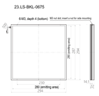 LS-BKL-0675 dimensions (mm)