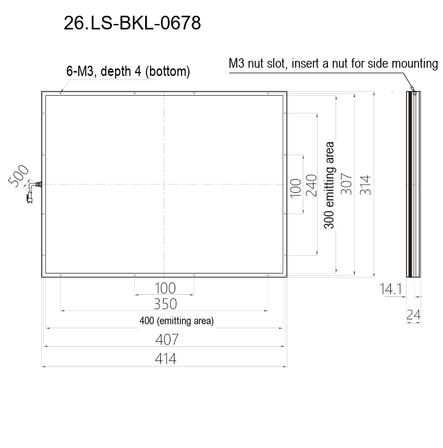 LS-BKL-0678 dimensions (mm)