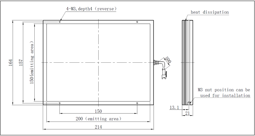 LS-BKL-0680 dimensions (mm)