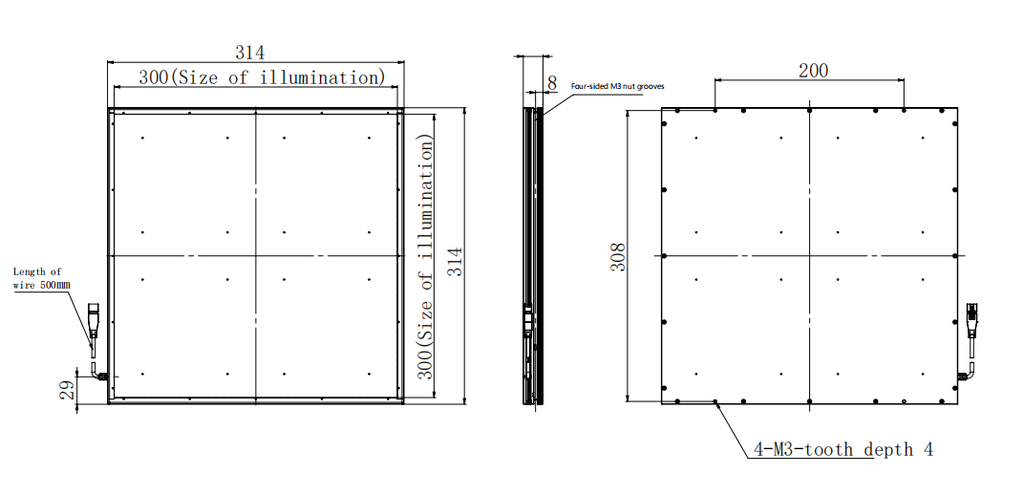 LS-BKL-0712 dimensions (mm)
