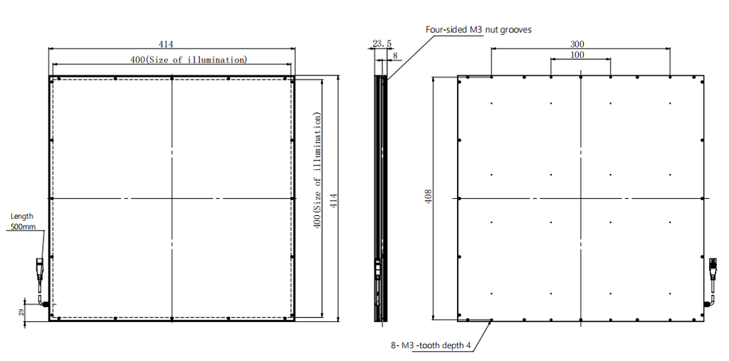 LS-BKL-0715 dimensions (mm)