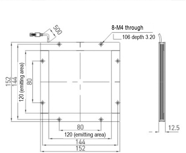 LS-BKL-0810 dimensions (mm)