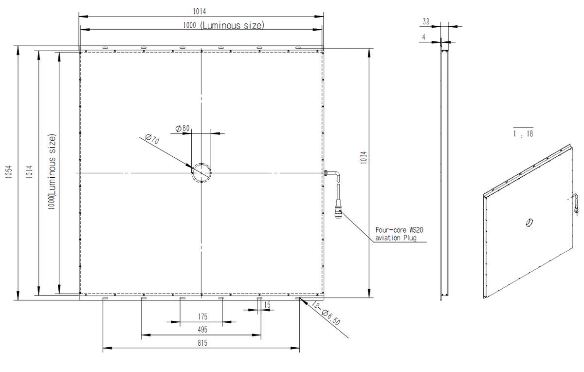 LS-BKL-0905 dimensions (mm)