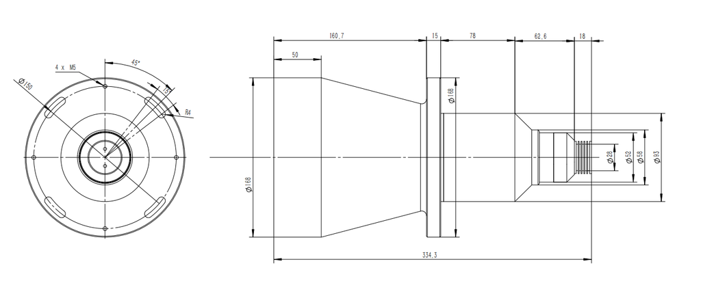 LS-CLM-0065 dimensions (mm)