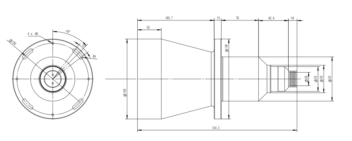 LS-CLM-0065 dimensions (mm)