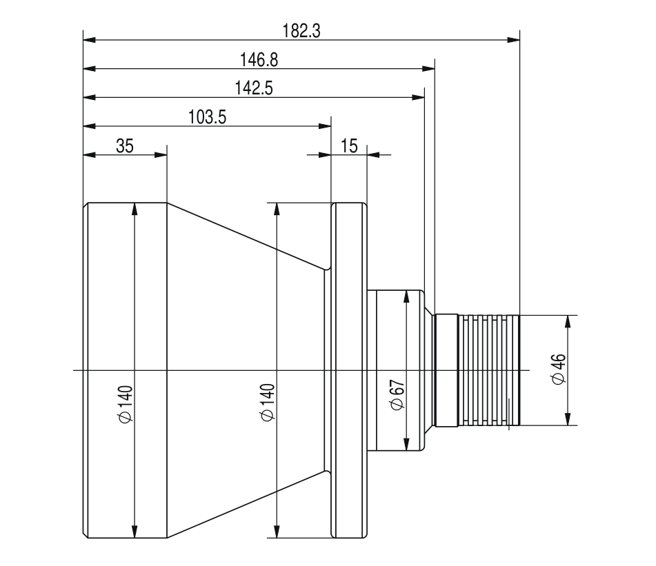 LS-CLM-0080 dimensions (mm)
