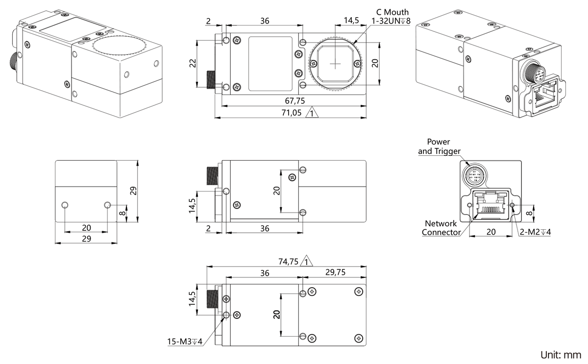 LS-CMR-0327 dimensions (mm)