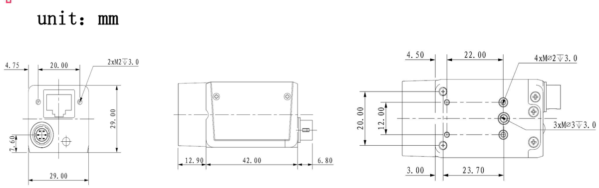 LS-CMR-0243 dimensions (mm)