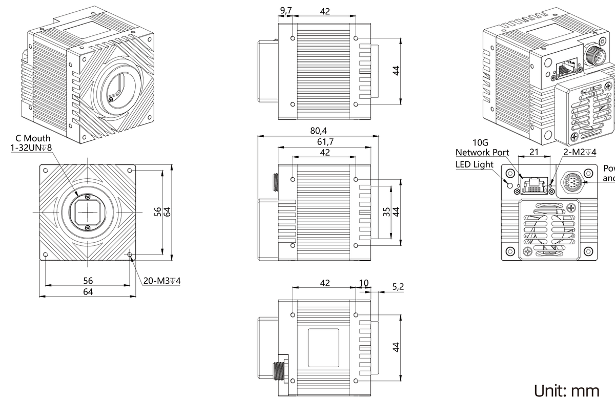 LS-CMR-0309 dimensions (mm)