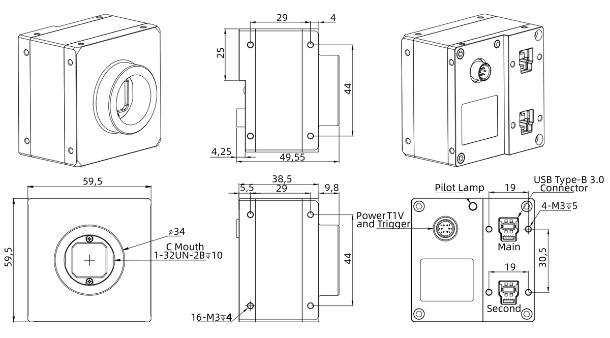 LS-CMR-0326 dimensions (mm)