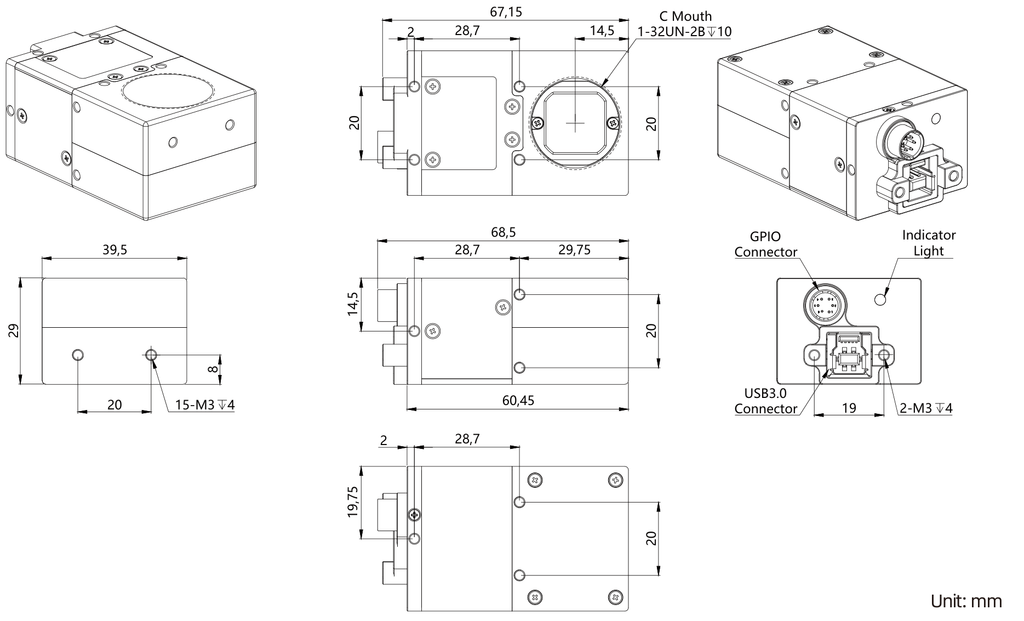 LS-CMR-0330 dimensions (mm)