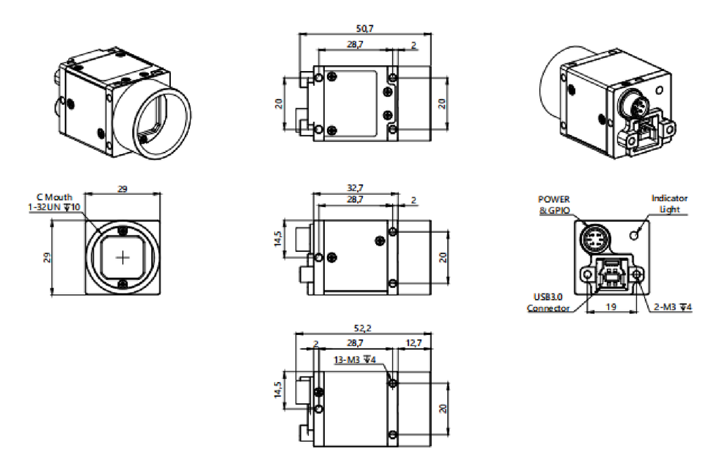 LS-CMR-0338 dimensions (mm)