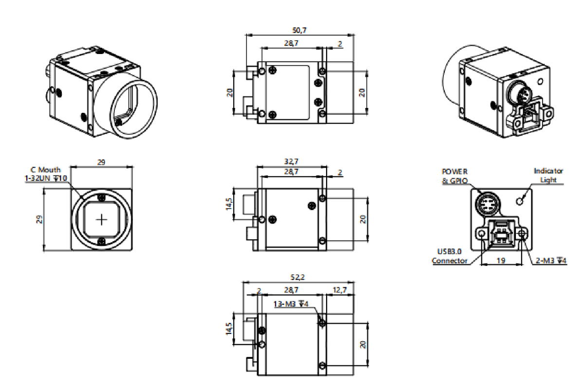 LS-CMR-0349 dimensions (mm)