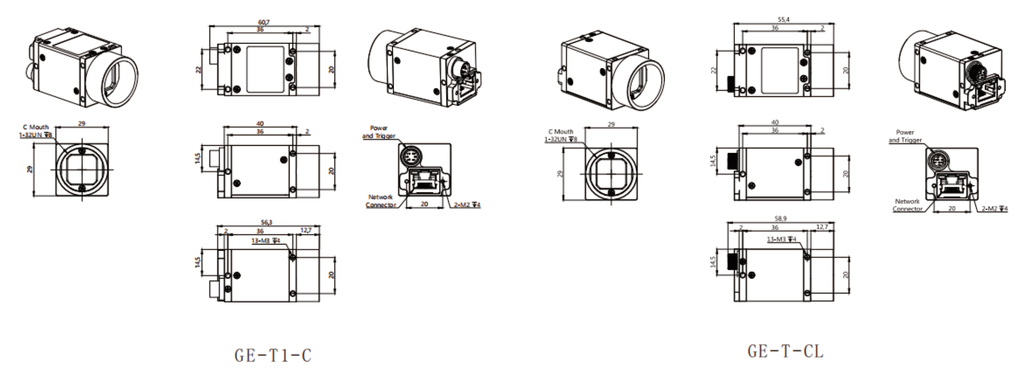 LS-CMR-0422 dimensions (mm)