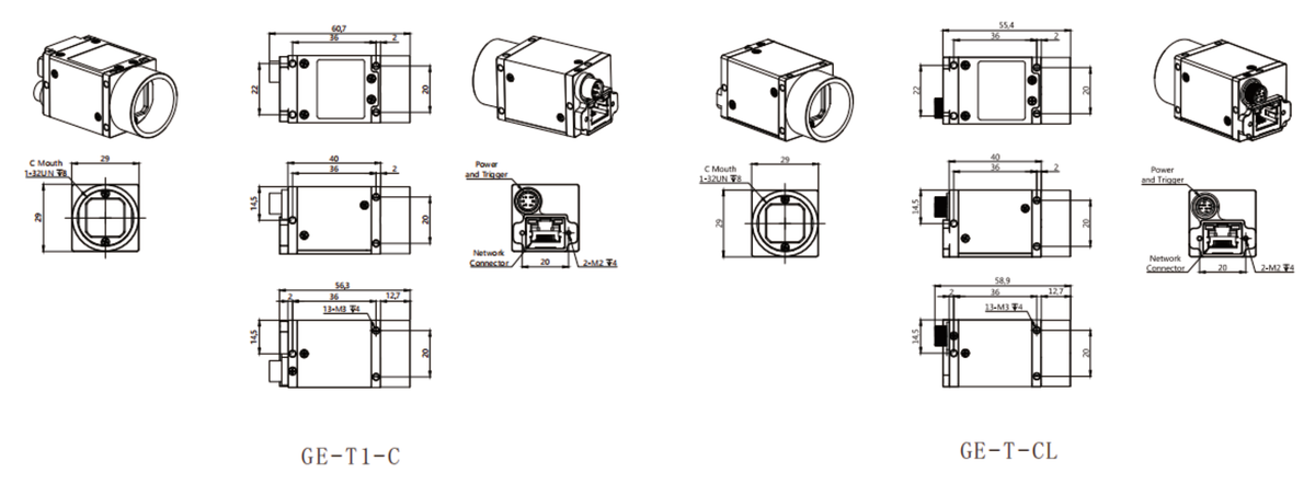 LS-CMR-0422 dimensions (mm)