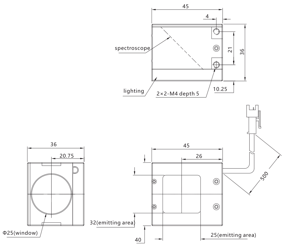 LS-COSC3225 dimensions (mm)
