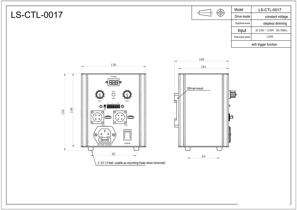 LS-CTL-0017 dimensions (mm)