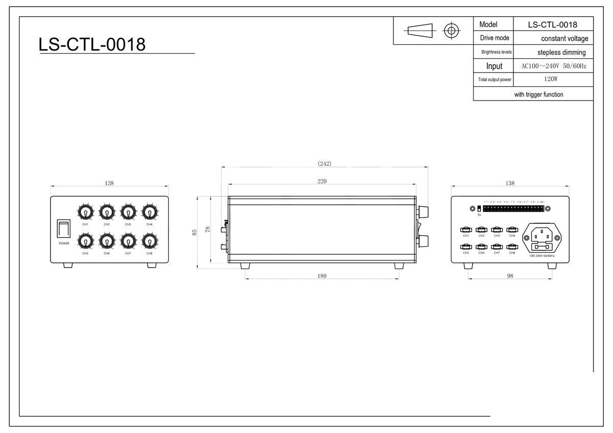 LS-CTL-0018 dimensions (mm)