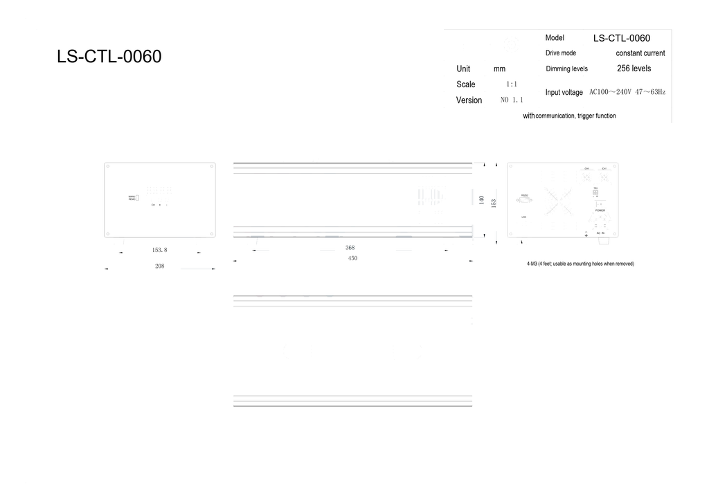 LS-CTL-0060 dimensions (mm)