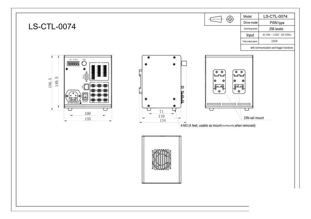 LS-CTL-0074 dimensions (mm)