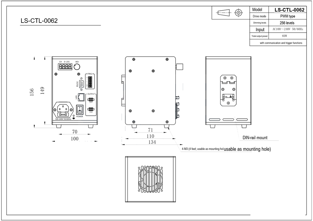 LS-CTL-0062 dimensions (mm)