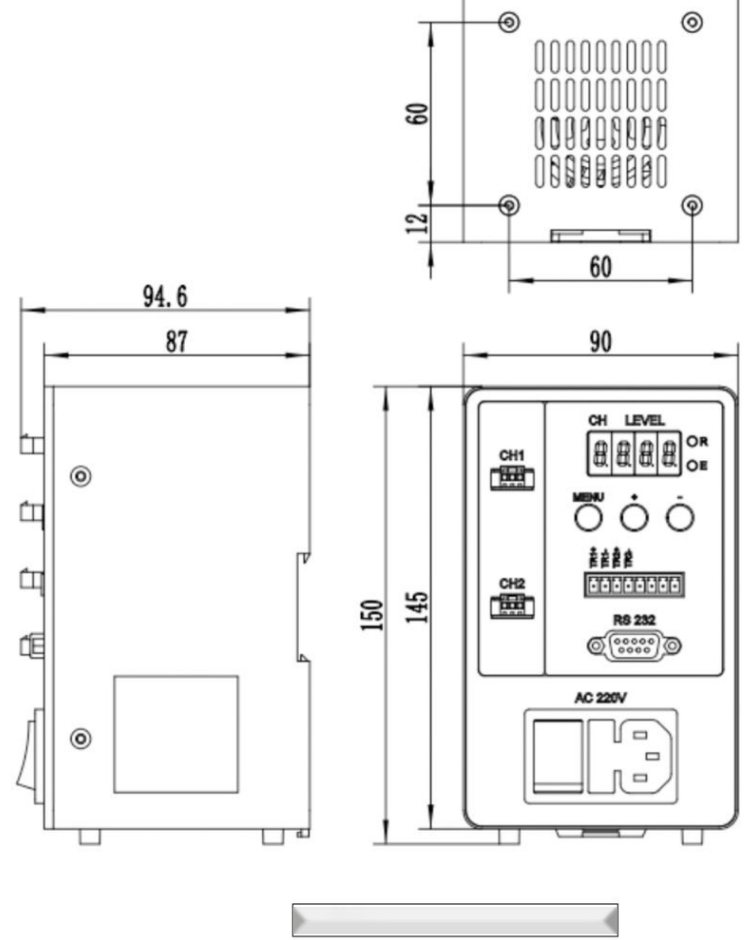 LS-CTL-0512 dimensions (mm)