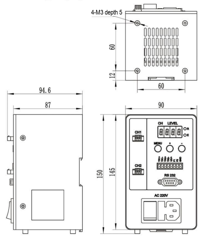 LS-CTL-0530 dimensions (mm)