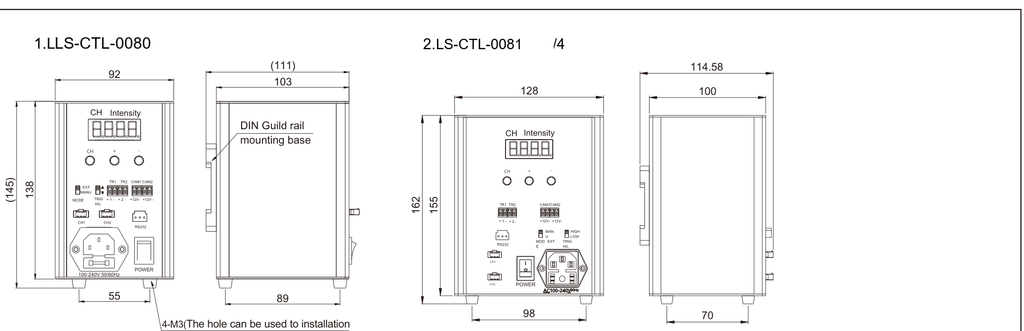 LS-CTL-0080 dimensions (mm)