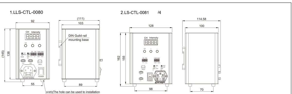 LS-CTL-0080 dimensions (mm)