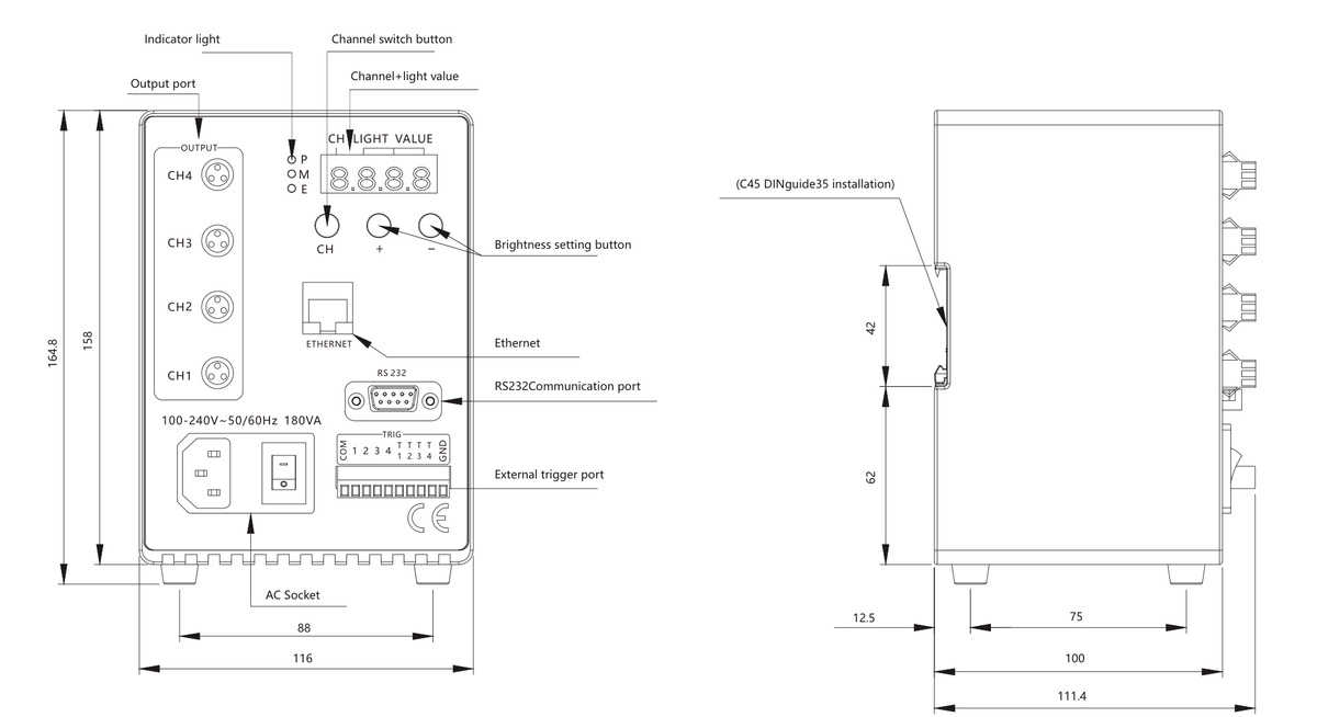 LS-CTL-0156 dimensions (mm)