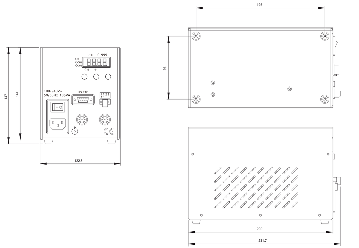 LS-CTL-0168 dimensions (mm)