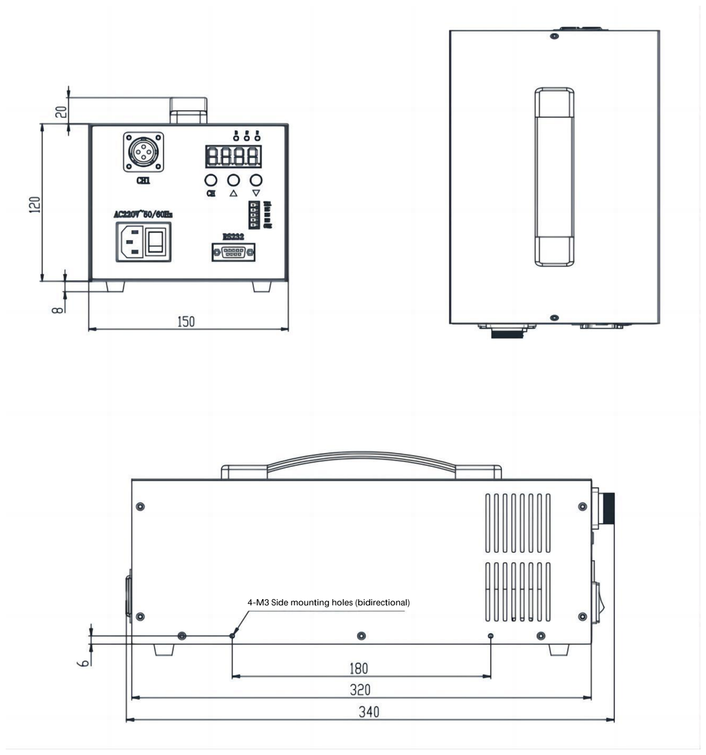 LS-CTL-0255 dimensions (mm)