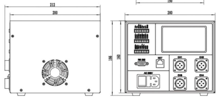 LS-CTL-0400 dimensions (mm)