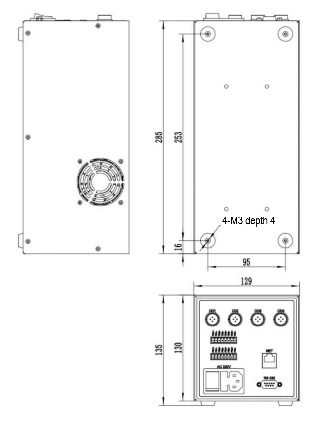 LS-CTL-0403 dimensions (mm)