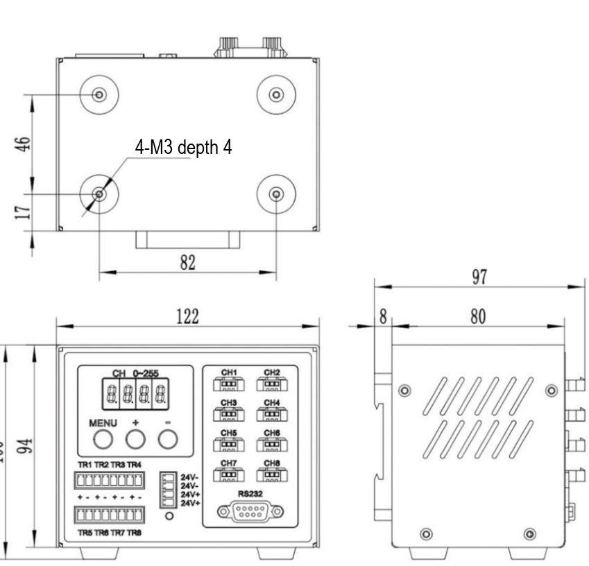 LS-CTL-0423 dimensions (mm)