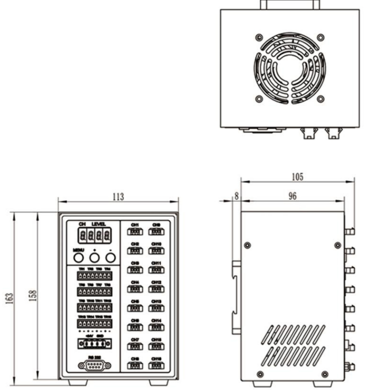 LS-CTL-0422 dimensions (mm)