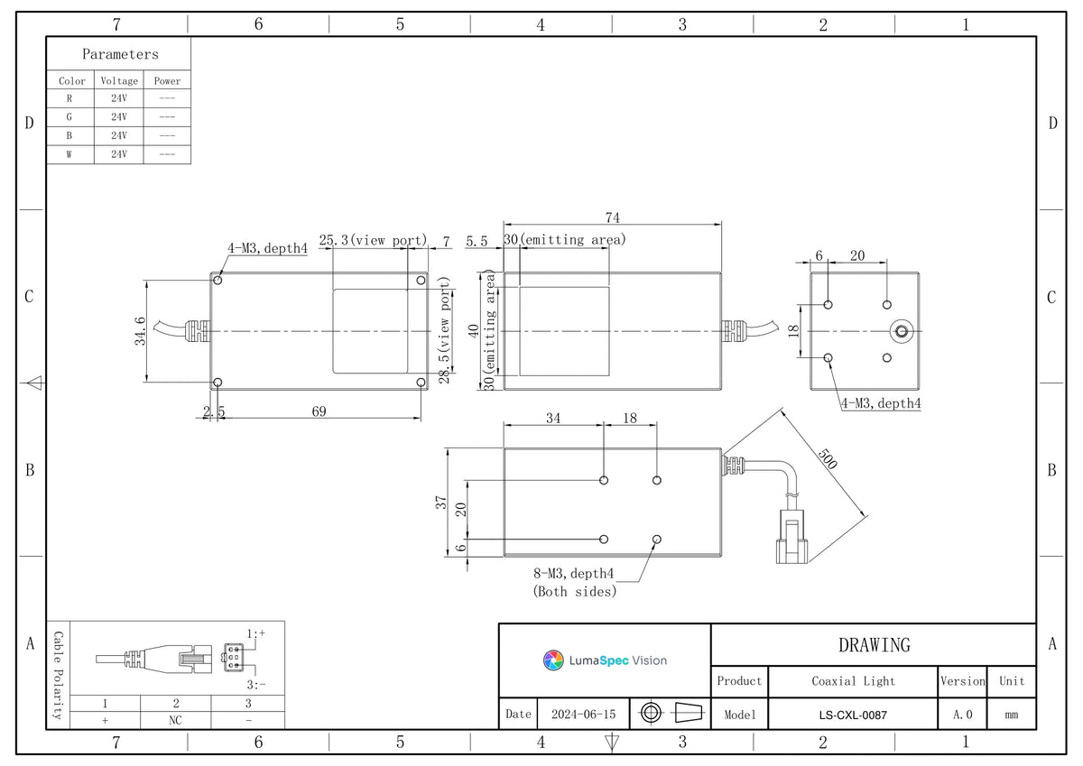 LS-CXL-0087 dimensions (mm)