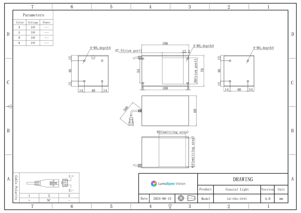 LS-CXL-0091 dimensions (mm)