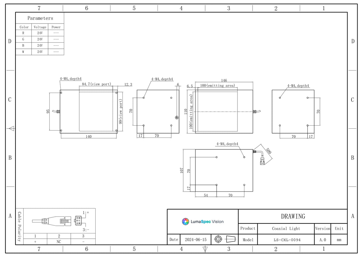 LS-CXL-0094 dimensions (mm)