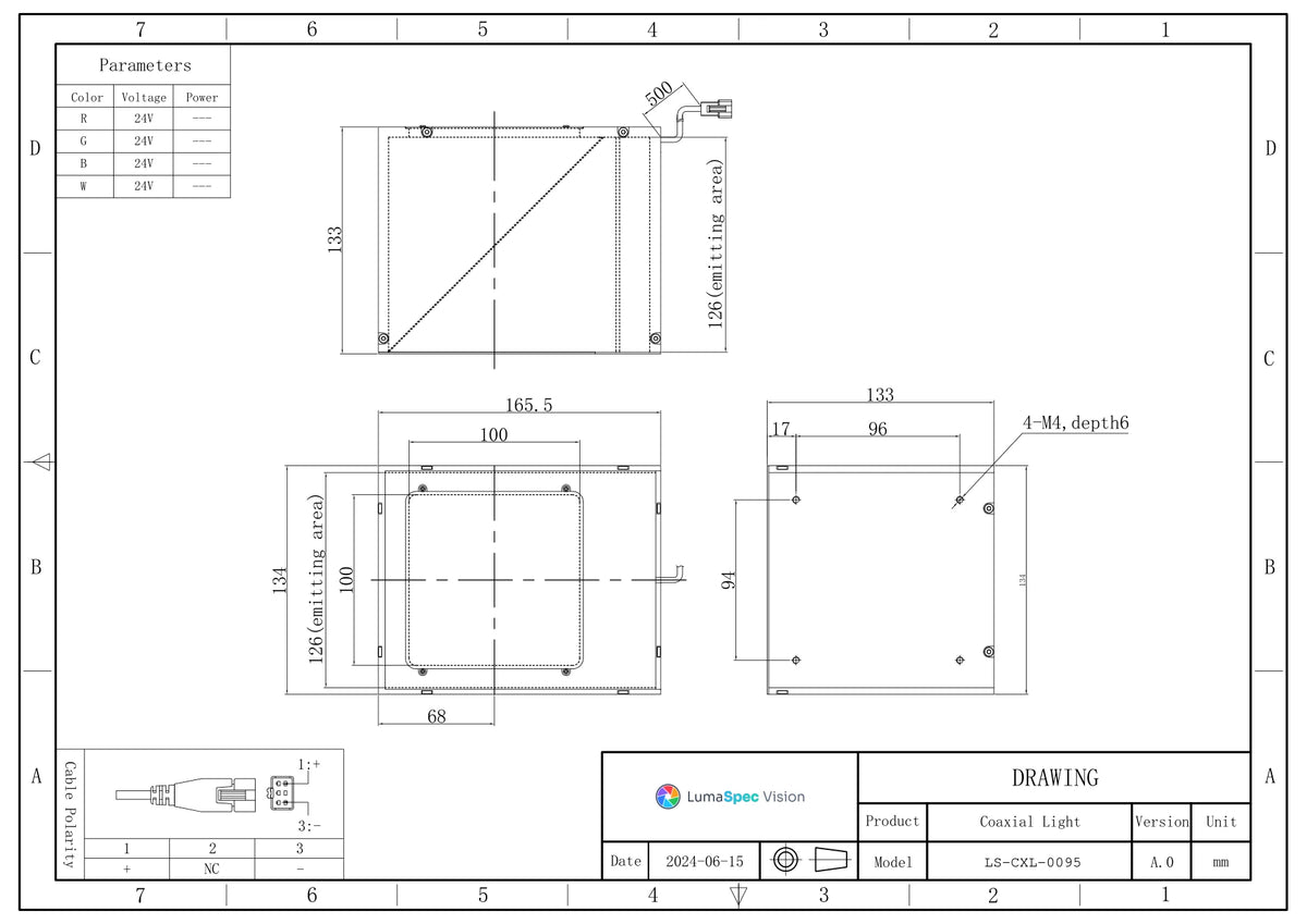 LS-CXL-0095 dimensions (mm)
