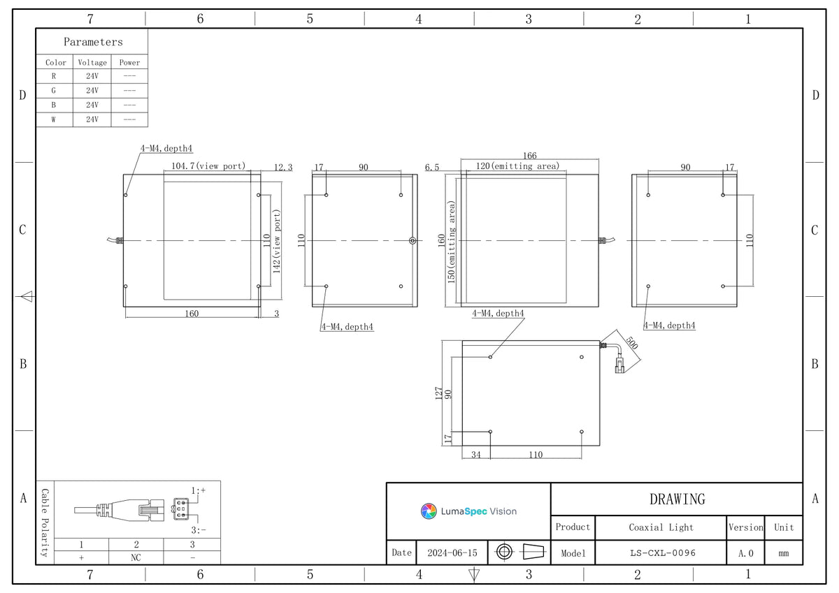LS-CXL-0096 dimensions (mm)