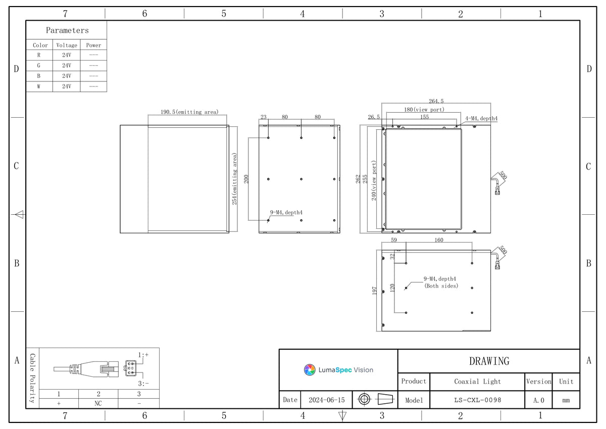 LS-CXL-0098 dimensions (mm)