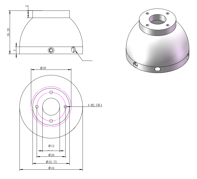 LS-DOM-0077 dimensions (mm)